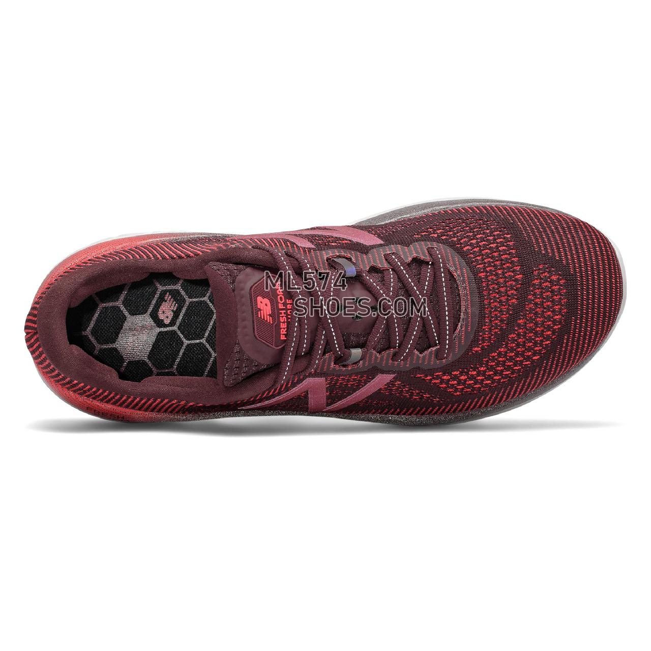 New Balance Fresh Foam More - Men's Neutral Running - Henna with Energy Red and Burgundy - MMORHN