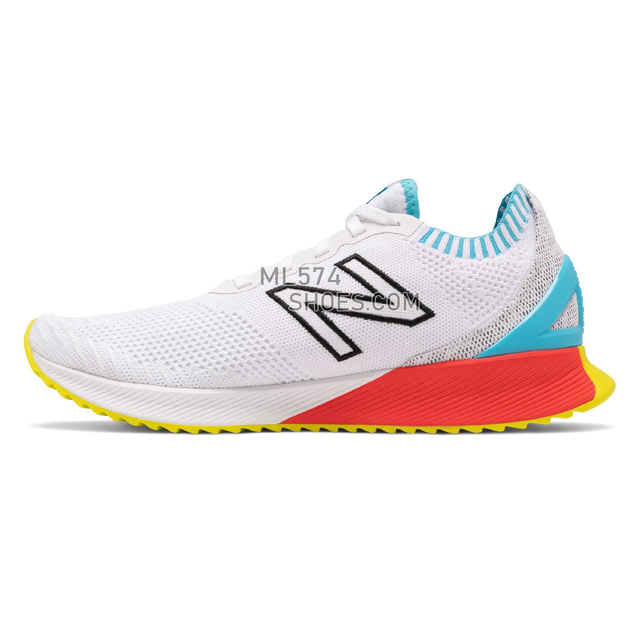 New Balance FuelCell Echo - Men's Neutral Running - White with Bayside and Energy Red - MFCECSW