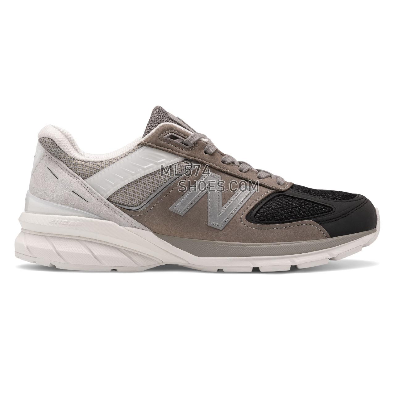 New Balance Made in US 990v5 - Men's Neutral Running - Black with Marblehead - M990BM5