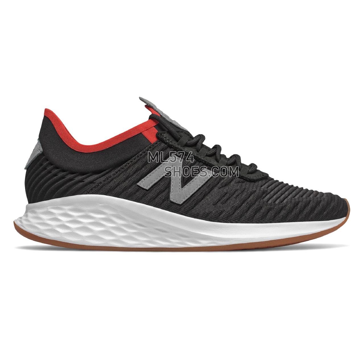 New Balance Fresh Foam Roav Fusion - Men's Neutral Running - Black with Steel - MRVFUCB