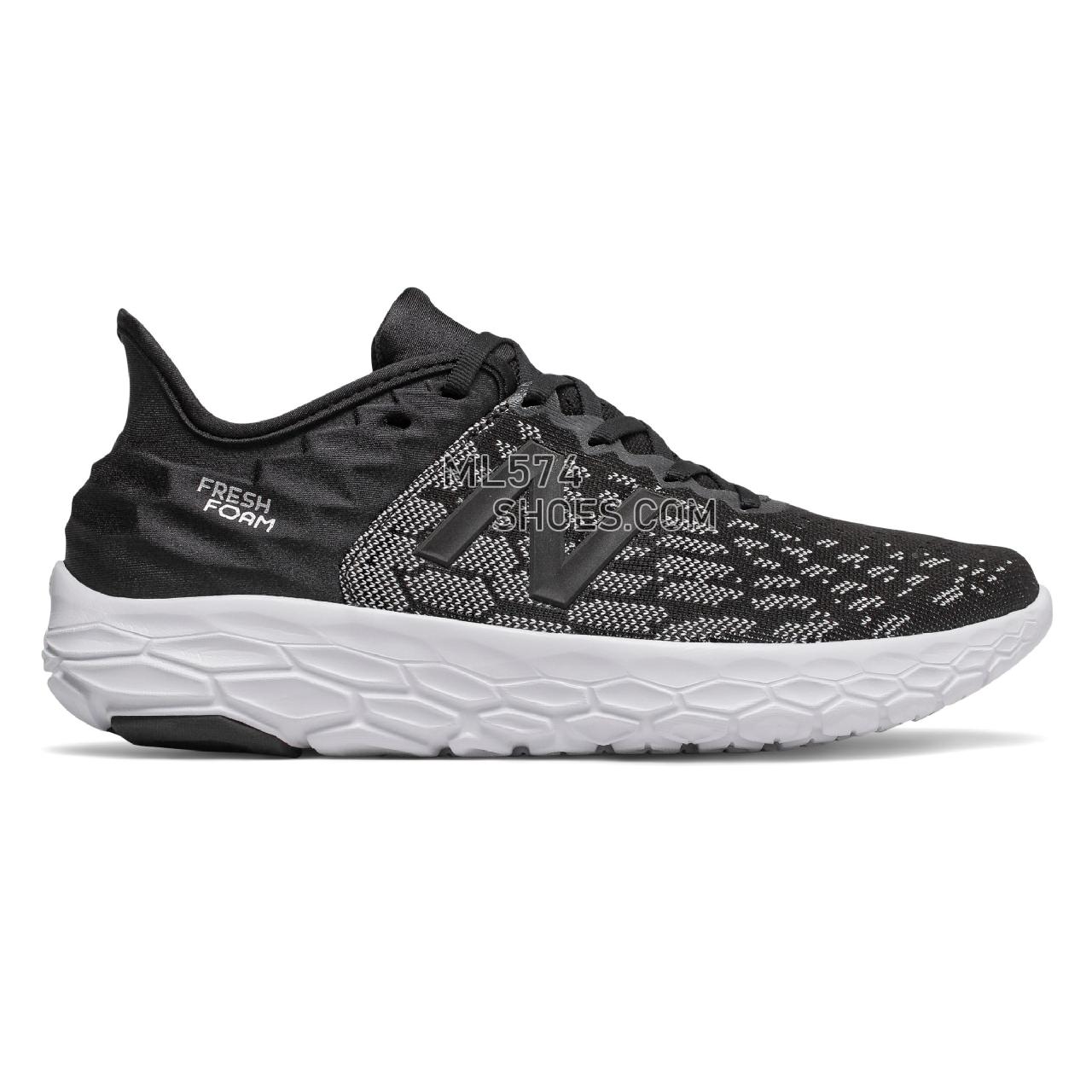 New Balance Fresh Foam Beacon v2 - Men's Neutral Running - Black with Orca - MBECNWB2