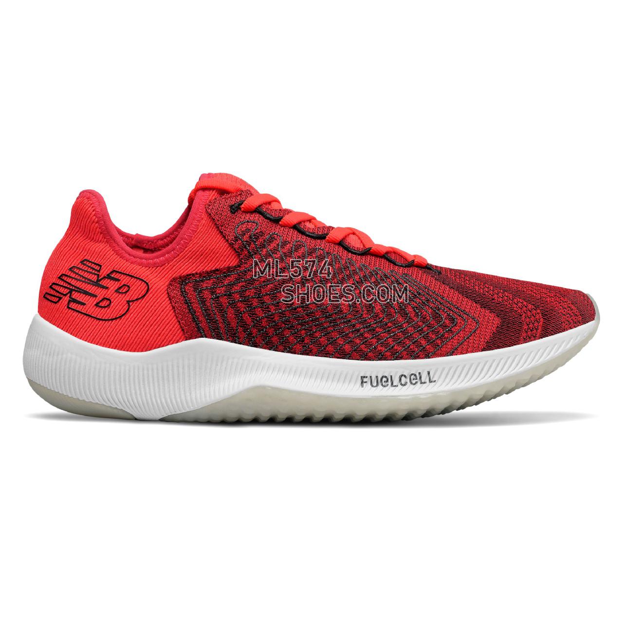 New Balance FuelCell Rebel - Men's Neutral Running - Energy Red with Black - MFCXRW