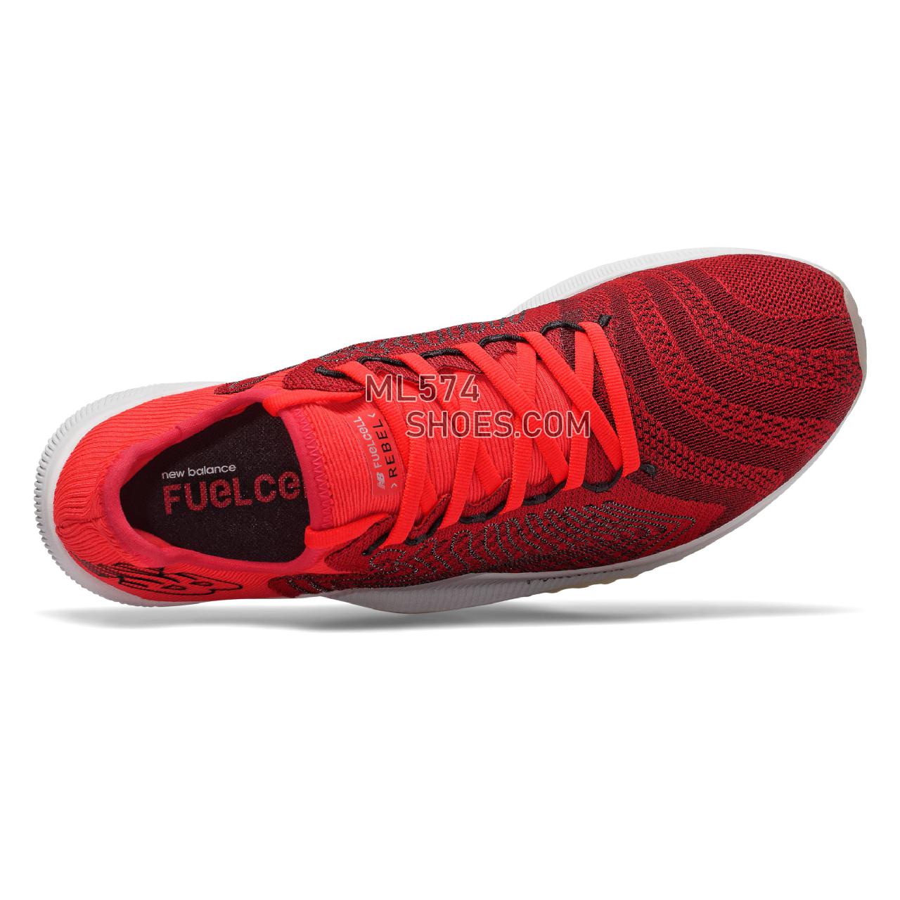 New Balance FuelCell Rebel - Men's Neutral Running - Energy Red with Black - MFCXRW