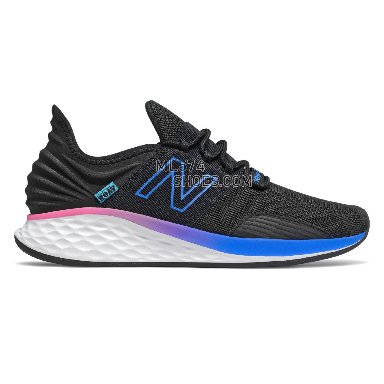 New Balance Fresh Foam Roav Boundaries - Men's Neutral Running - Black with Vivid Cobalt - MROAVBB