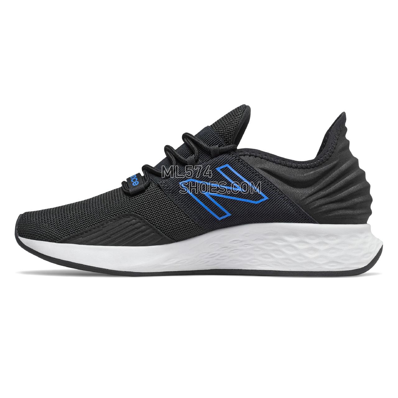 New Balance Fresh Foam Roav Boundaries - Men's Neutral Running - Black with Vivid Cobalt - MROAVBB