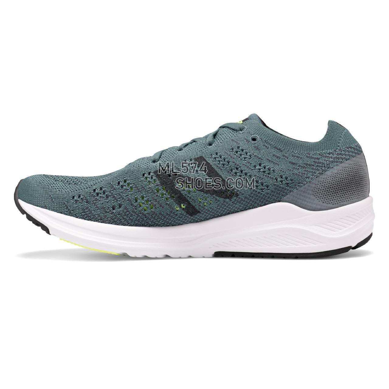 New Balance 890v7 - Men's Neutral Running - Dark Agave with Orca and Bleached Lime Glo - M890GG7