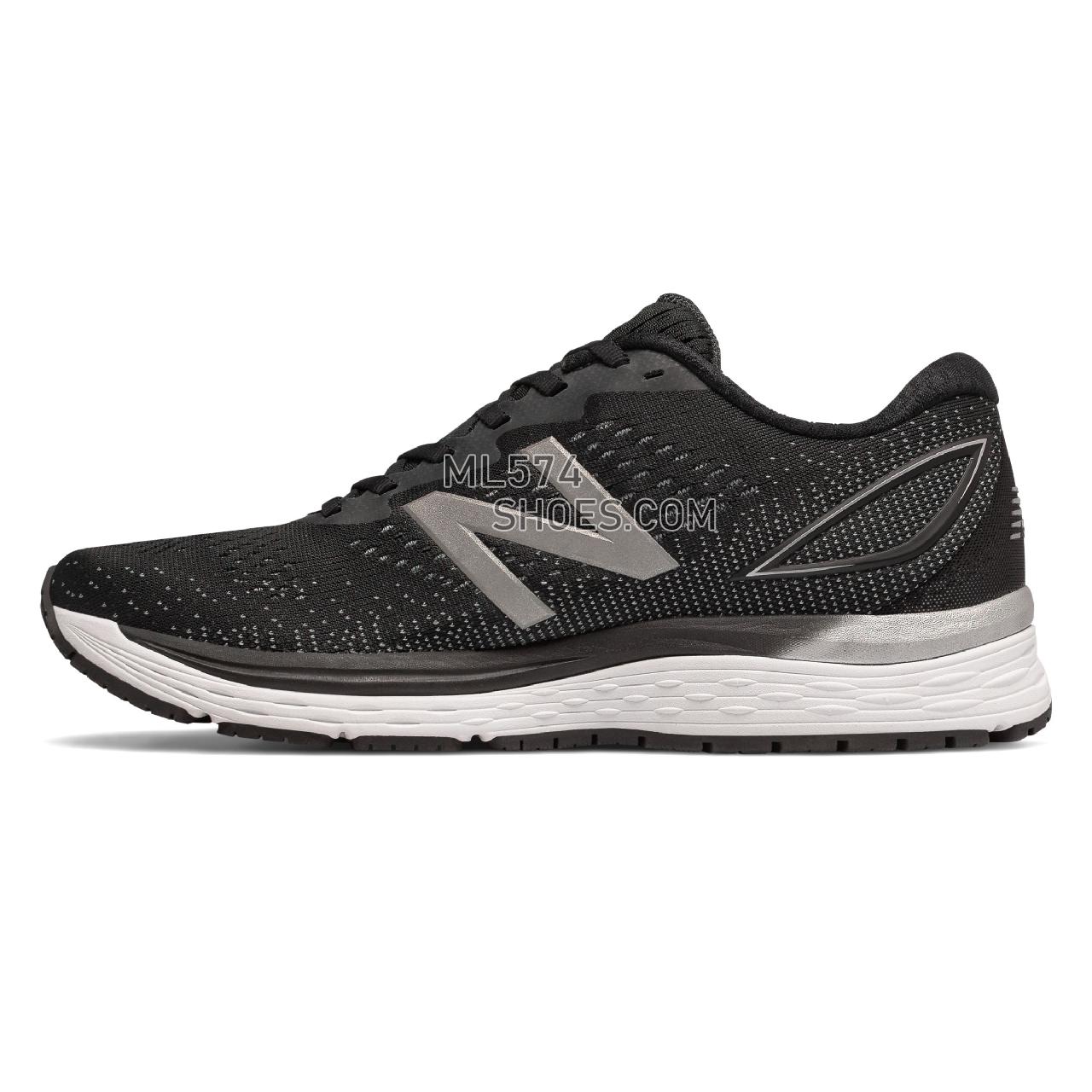New Balance 880v9 - Men's Neutral Running - Black with Steel and Orca - M880BK9