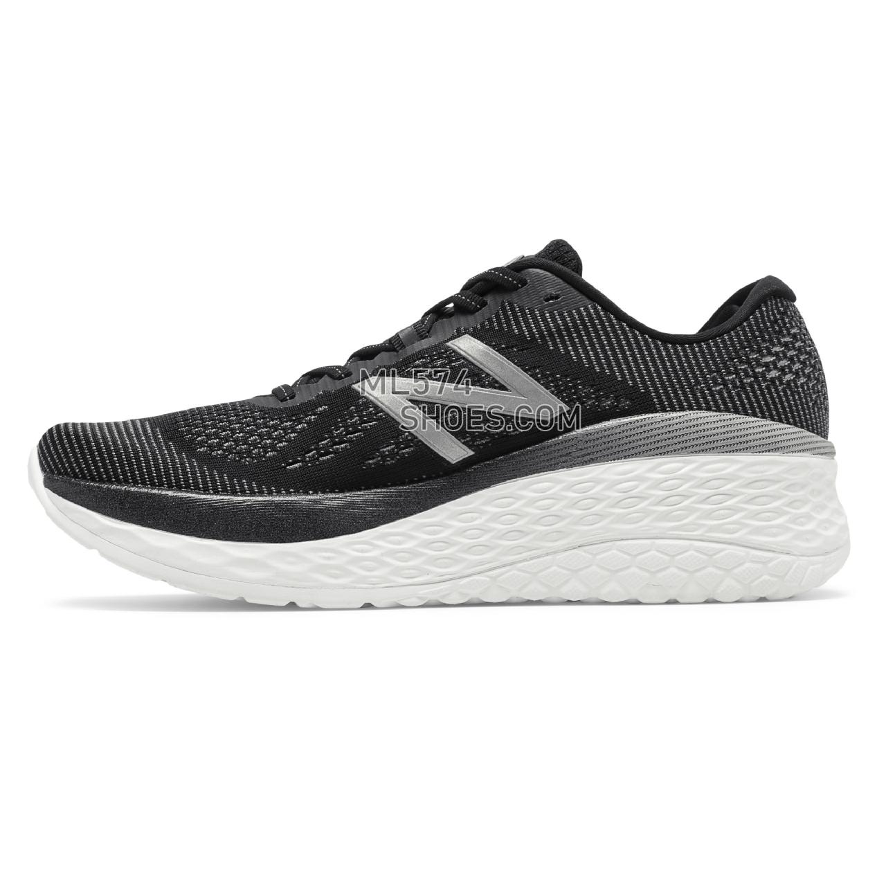 New Balance Fresh Foam More - Men's Neutral Running - Black with Orca - MMORBK