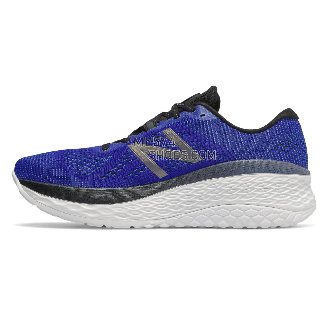 New Balance Fresh Foam More - Men's Neutral Running - UV Blue with Black - MMORLB