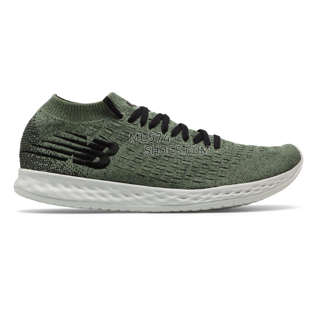 New Balance Fresh Foam Zante Solas - Men's Neutral Running - Mineral Green with Faded Rosin and Black - MZANSSG