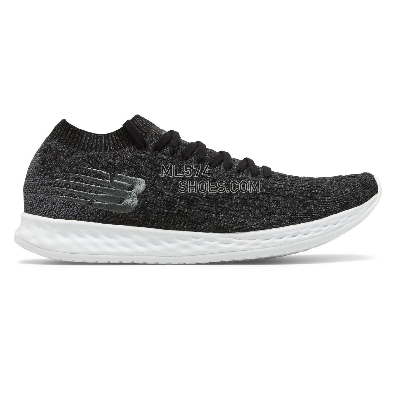 New Balance Fresh Foam Zante Solas - Men's Neutral Running - Black with Lead and White - MZANSBB