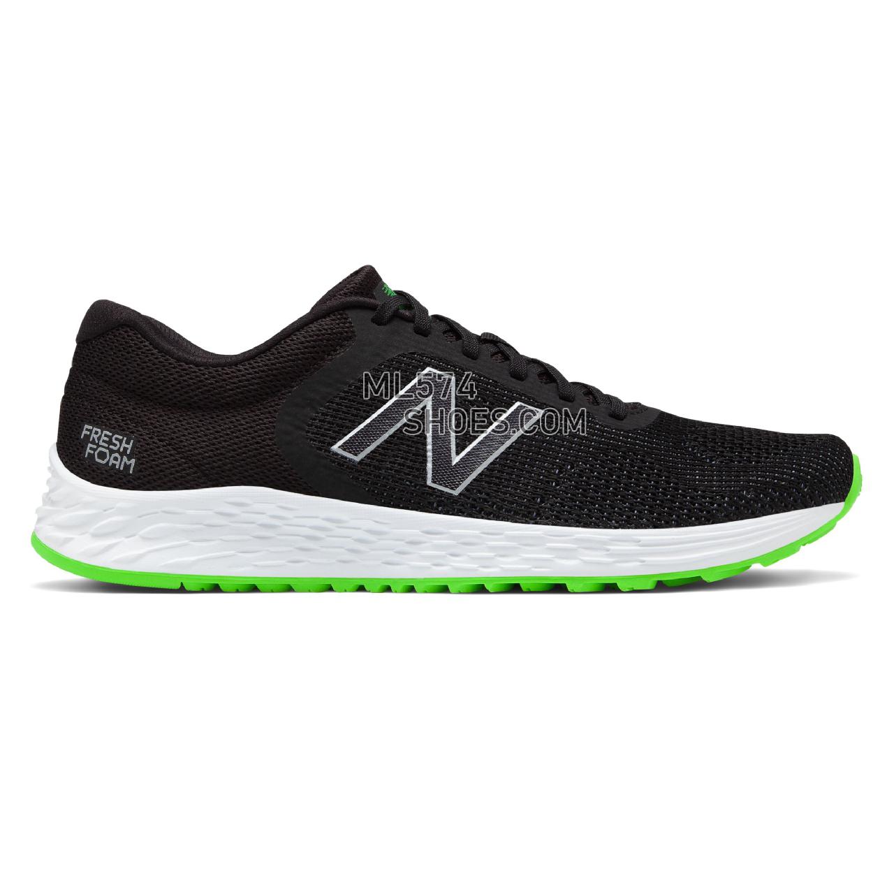 New Balance Fresh Foam Arishi v2 - Men's Neutral Running - Black with RGB Green - MARISSP2