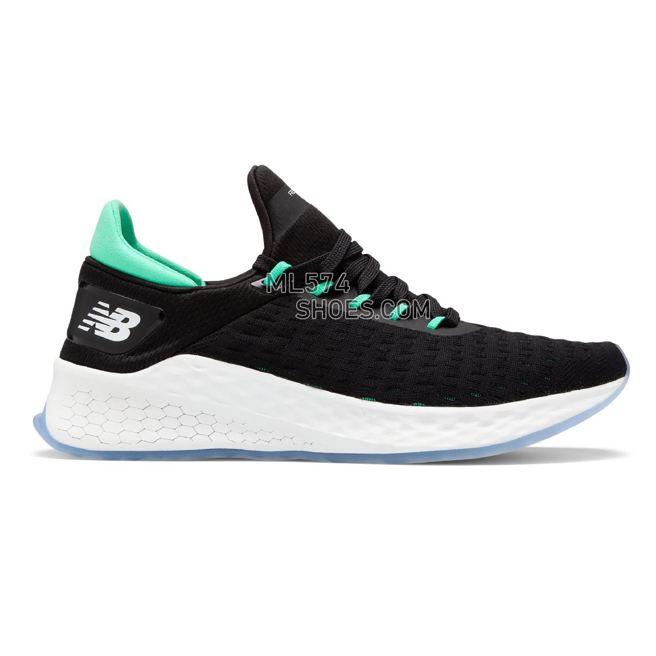 New Balance Fresh Foam Lazr v2 Hypoknit - Men's Neutral Running - Black with Neon Emerald - MLZHKLB2