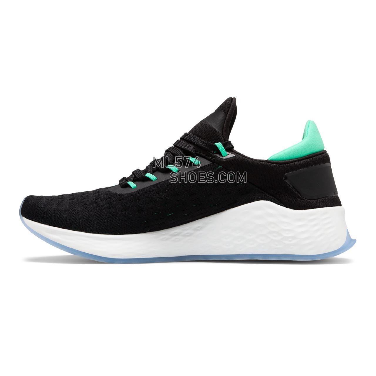 New Balance Fresh Foam Lazr v2 Hypoknit - Men's Neutral Running - Black with Neon Emerald - MLZHKLB2