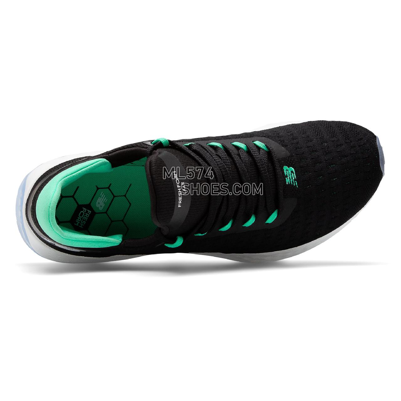 New Balance Fresh Foam Lazr v2 Hypoknit - Men's Neutral Running - Black with Neon Emerald - MLZHKLB2