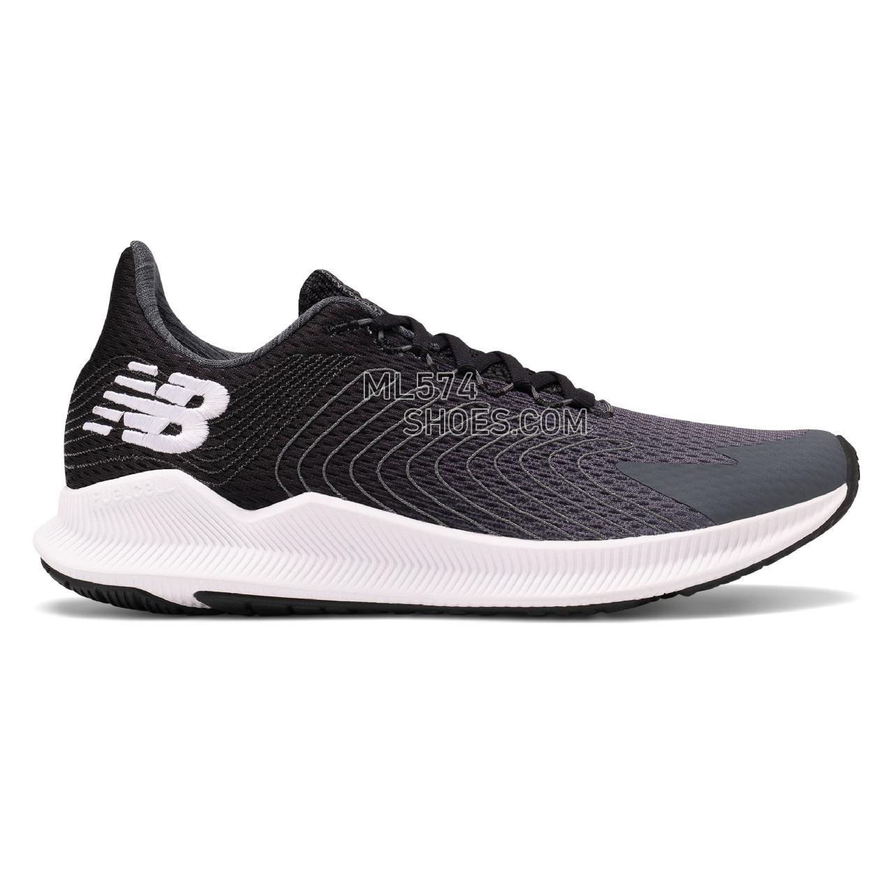 New Balance FuelCell Propel - Men's Neutral Running - Lead with Black and White - MFCPRLB1