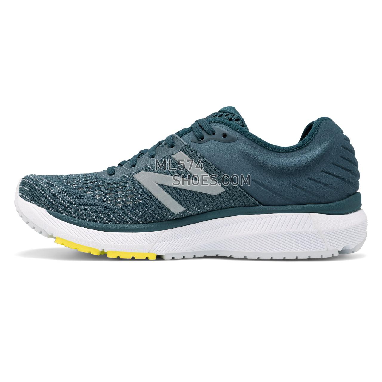 New Balance 860v10 - Men's Stability Running - Supercell with Orion Blue and Sulphur Yellow - M860A10