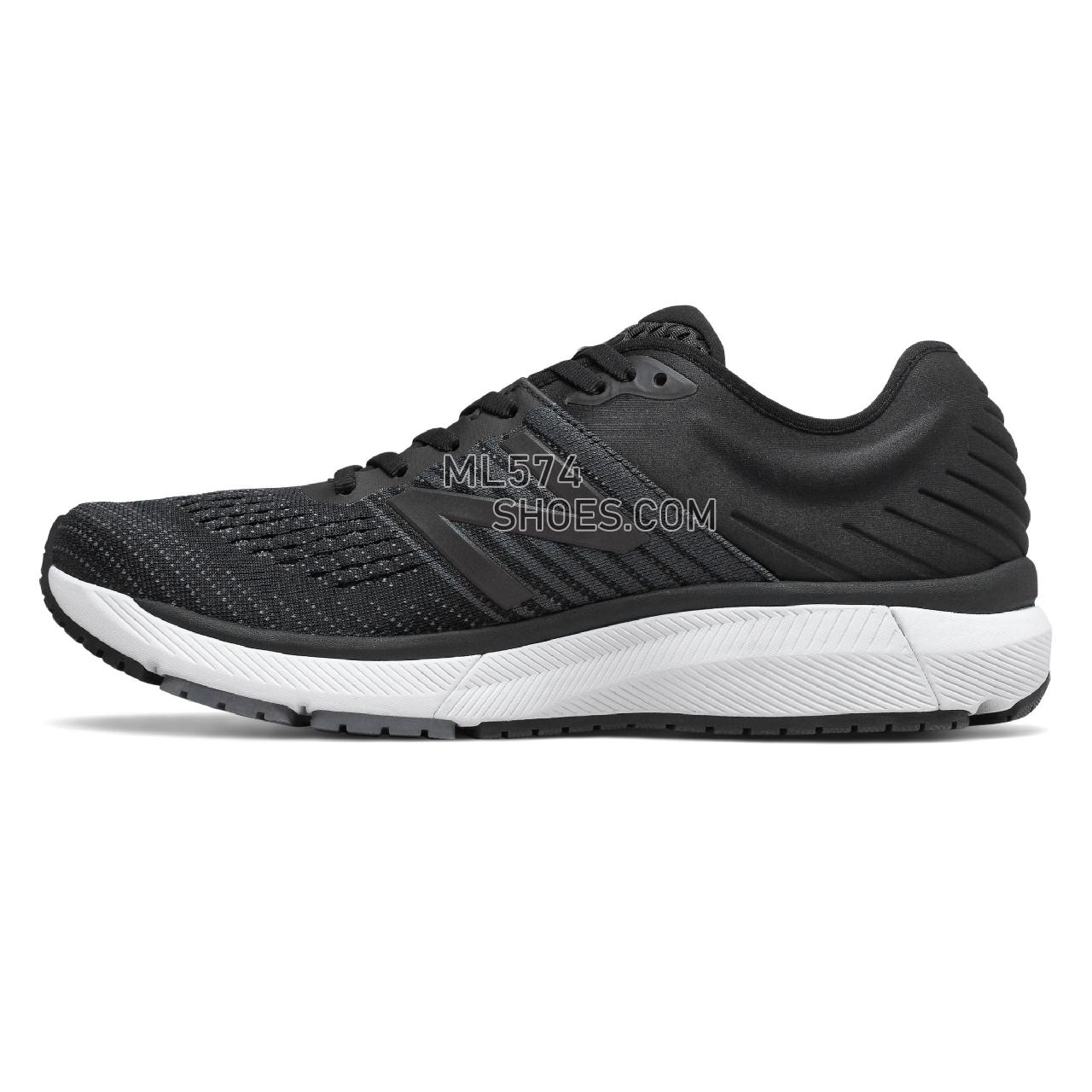 New Balance 860v10 - Men's Stability Running - Black with Phantom and Lead - M860G10