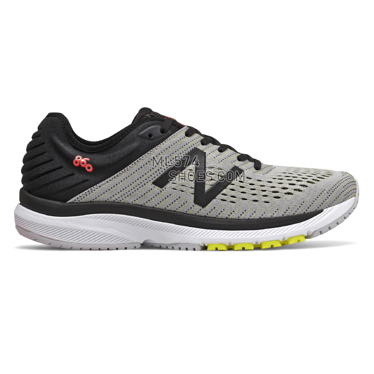 New Balance 860v10 - Men's Stability Running - Rain Cloud with Ginger Pink - M860D10