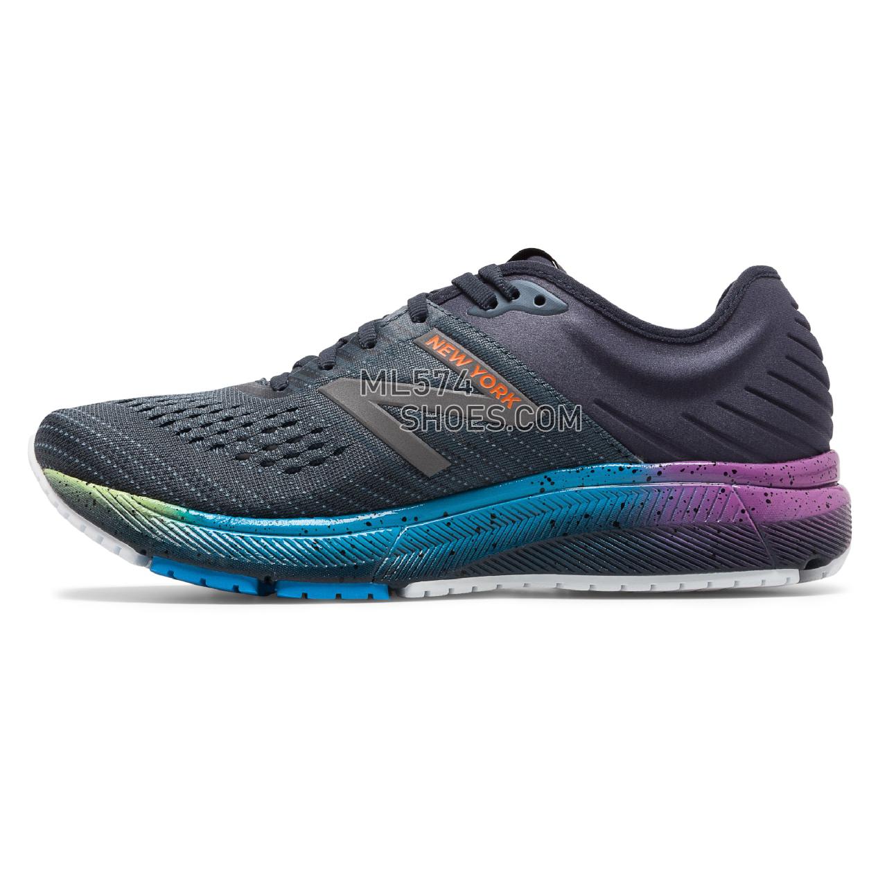 New Balance 860v10 NYC Marathon - Men's Stability Running - Outerspace with Thunder and Lapis Blue - M860Y10