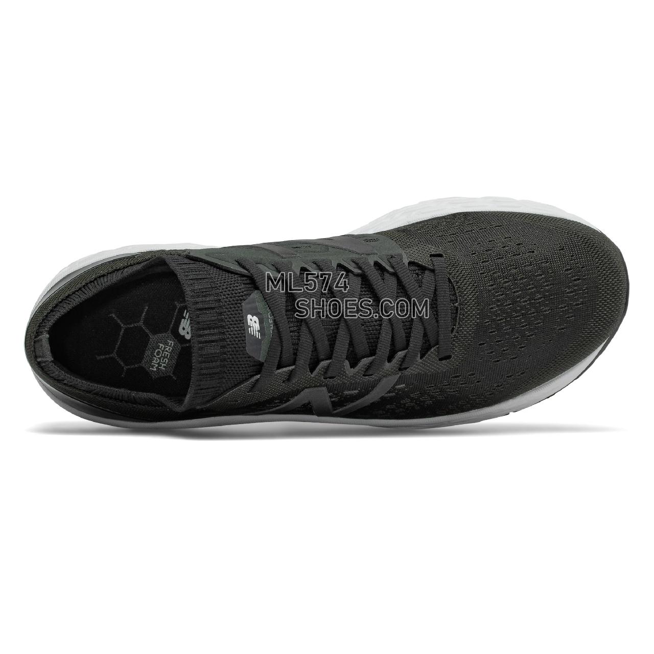 New Balance Fresh Foam Vongo v4 - Men's Stability Running - Black with Black Metallic - MVNGOBK4