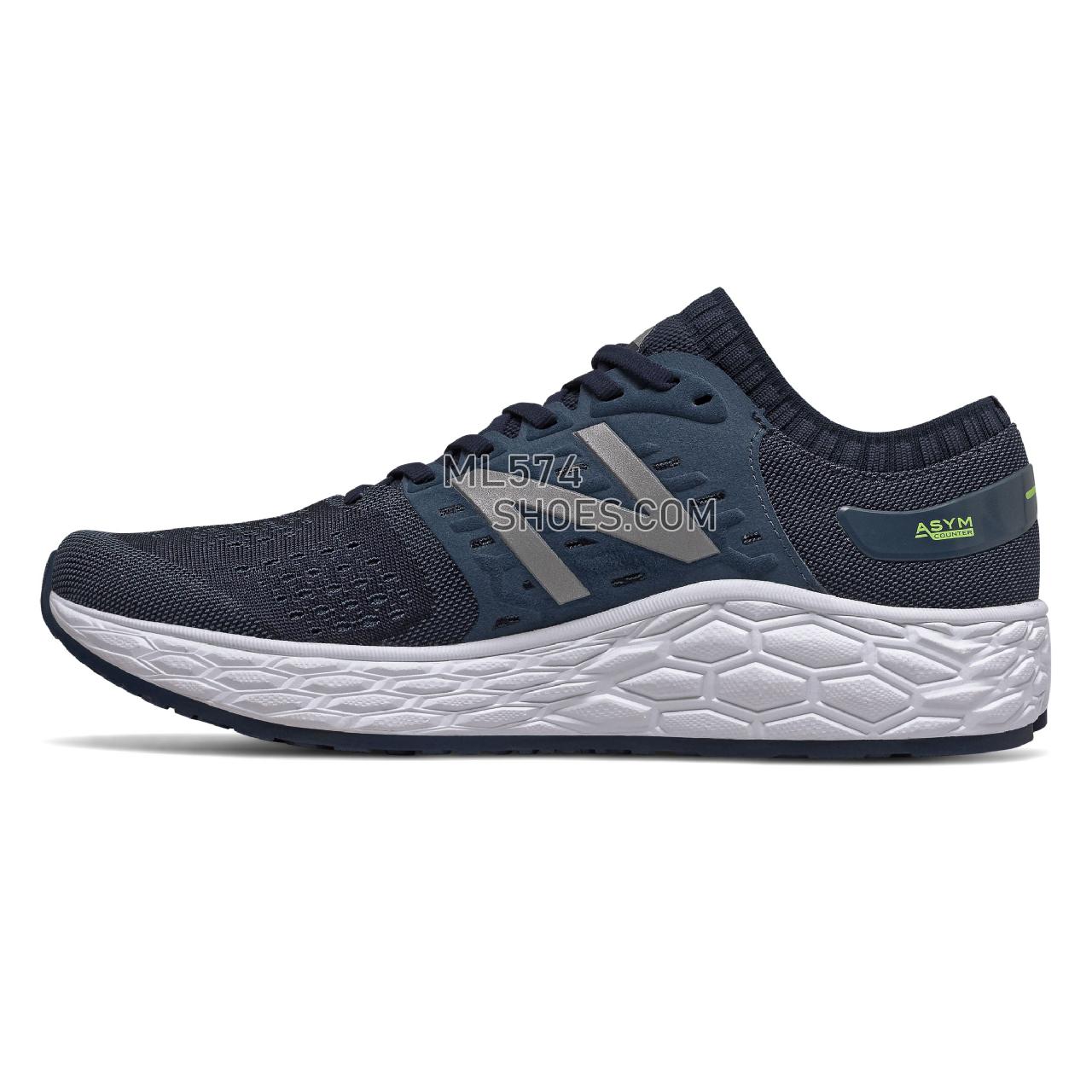 New Balance Fresh Foam Vongo v4 - Men's Stability Running - Natural Indigo with Lemon Slush - MVNGONV4