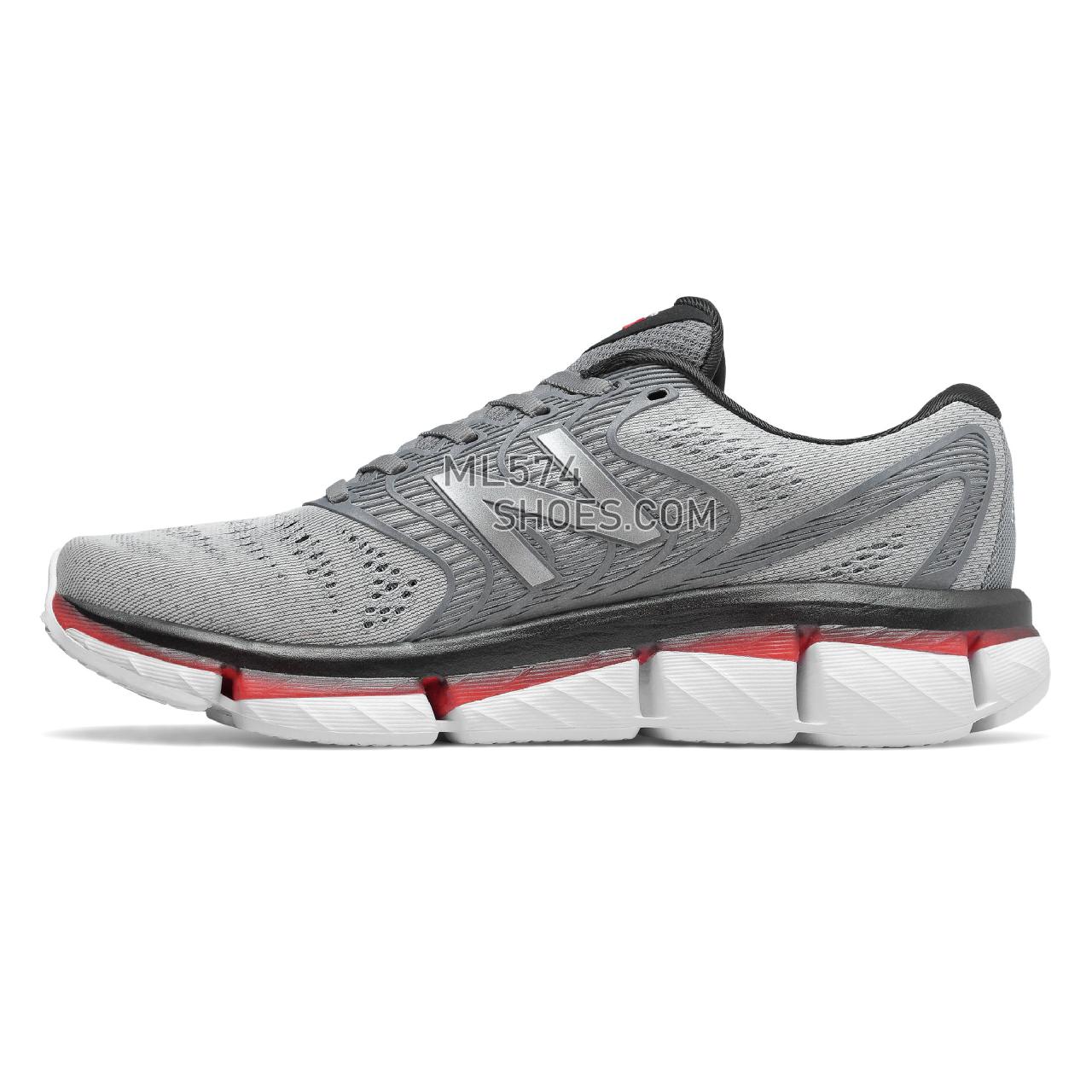 New Balance Rubix - Men's Stability Running - White with Black and Energy Red - MRUBXLG