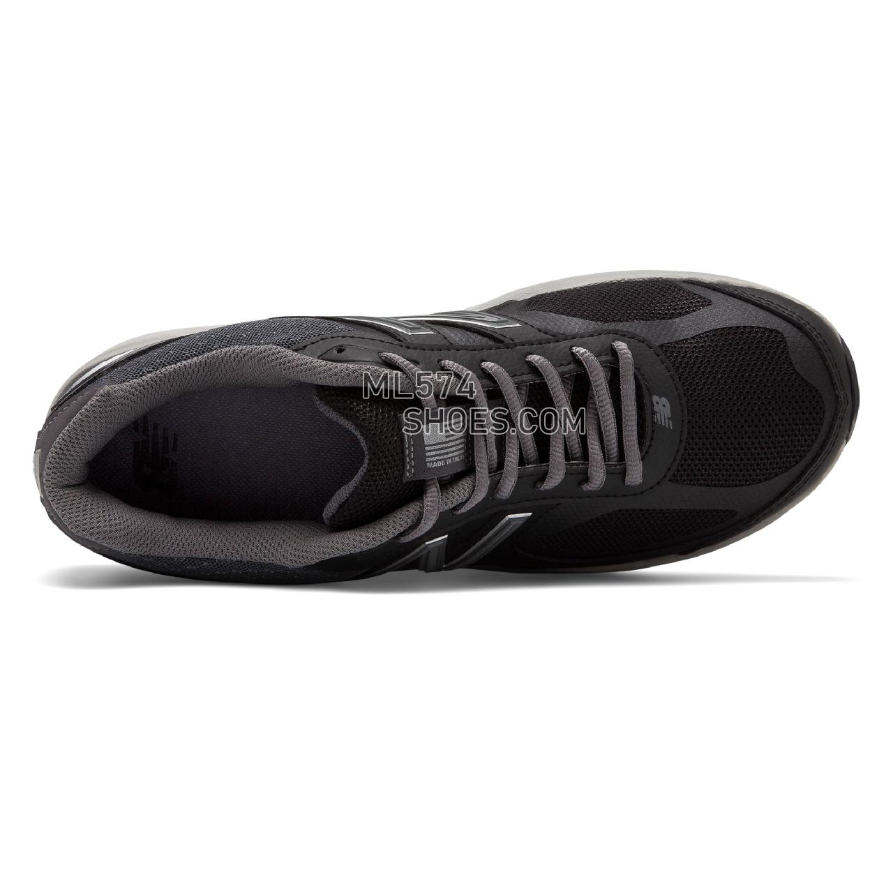 New Balance Made in US 1540v3 - Men's Motion Control Running - Black with Castlerock - M1540BK3