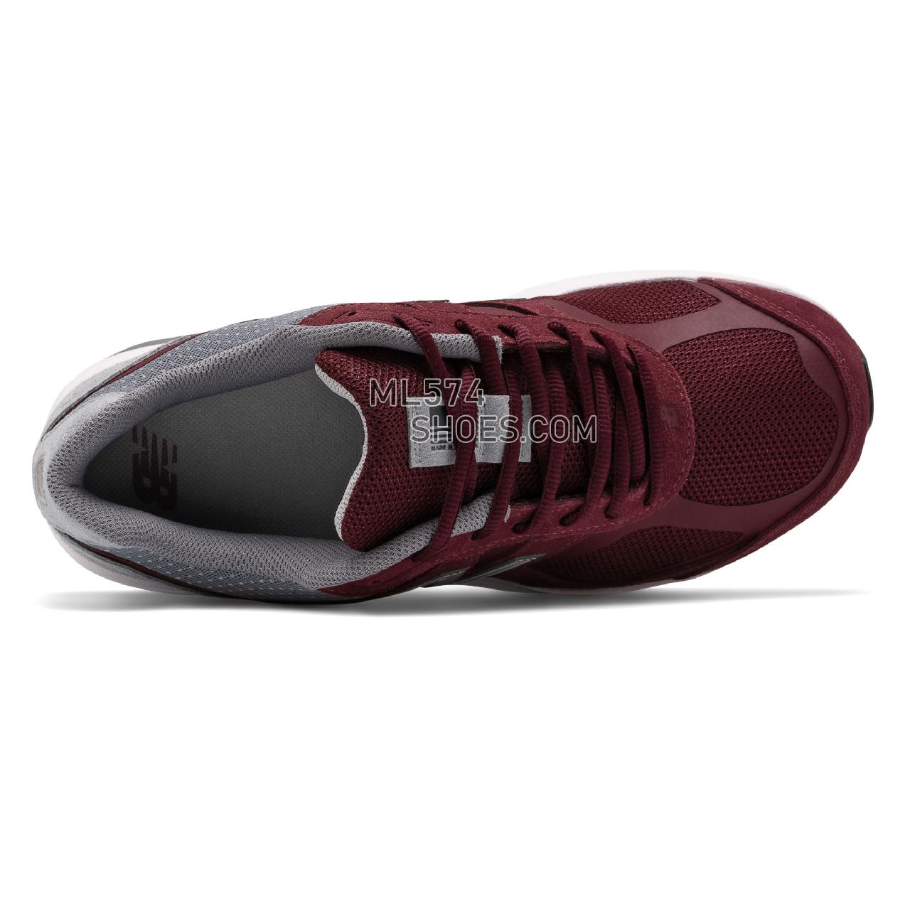 New Balance Made in US 1540v3 - Men's Motion Control Running - Burgundy with Grey - M1540BG3