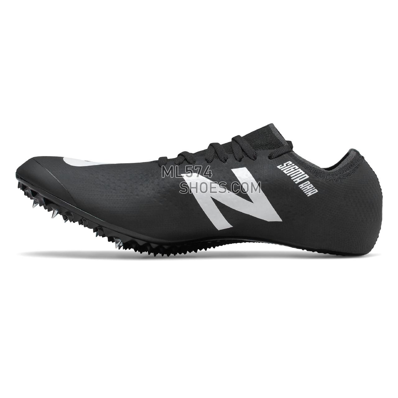 New Balance Sigma Aria - Men's Race Running - Black with White - USDSGMAB