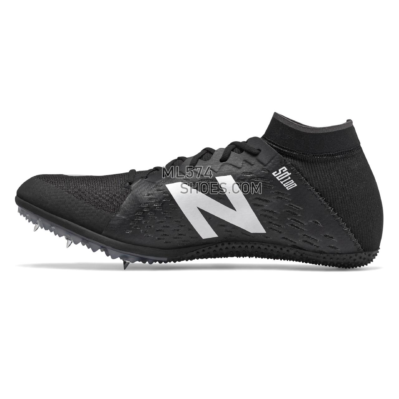 New Balance SD100v3 - Men's Race Running - Black with White - USD100B3