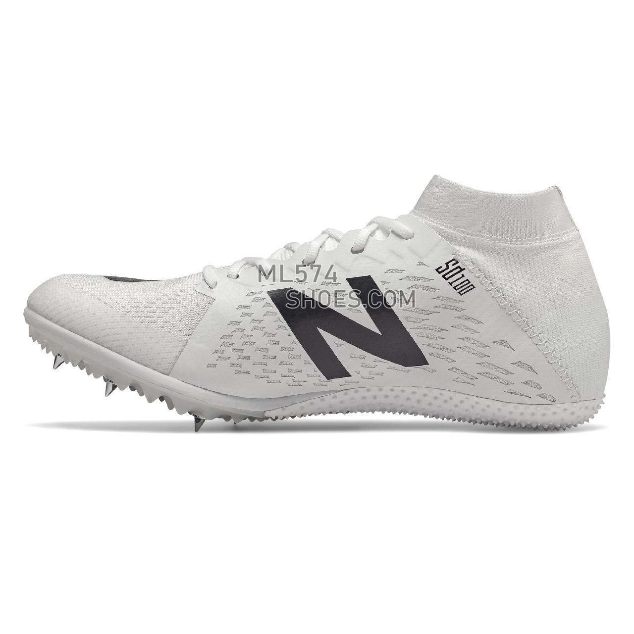 New Balance SD100v3 - Men's Race Running - White with Black - USD100W3