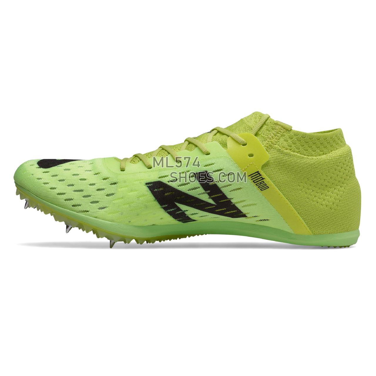 New Balance MD800v6 - Men's Race Running - Sulphur Yellow with Black - MMD800Y6