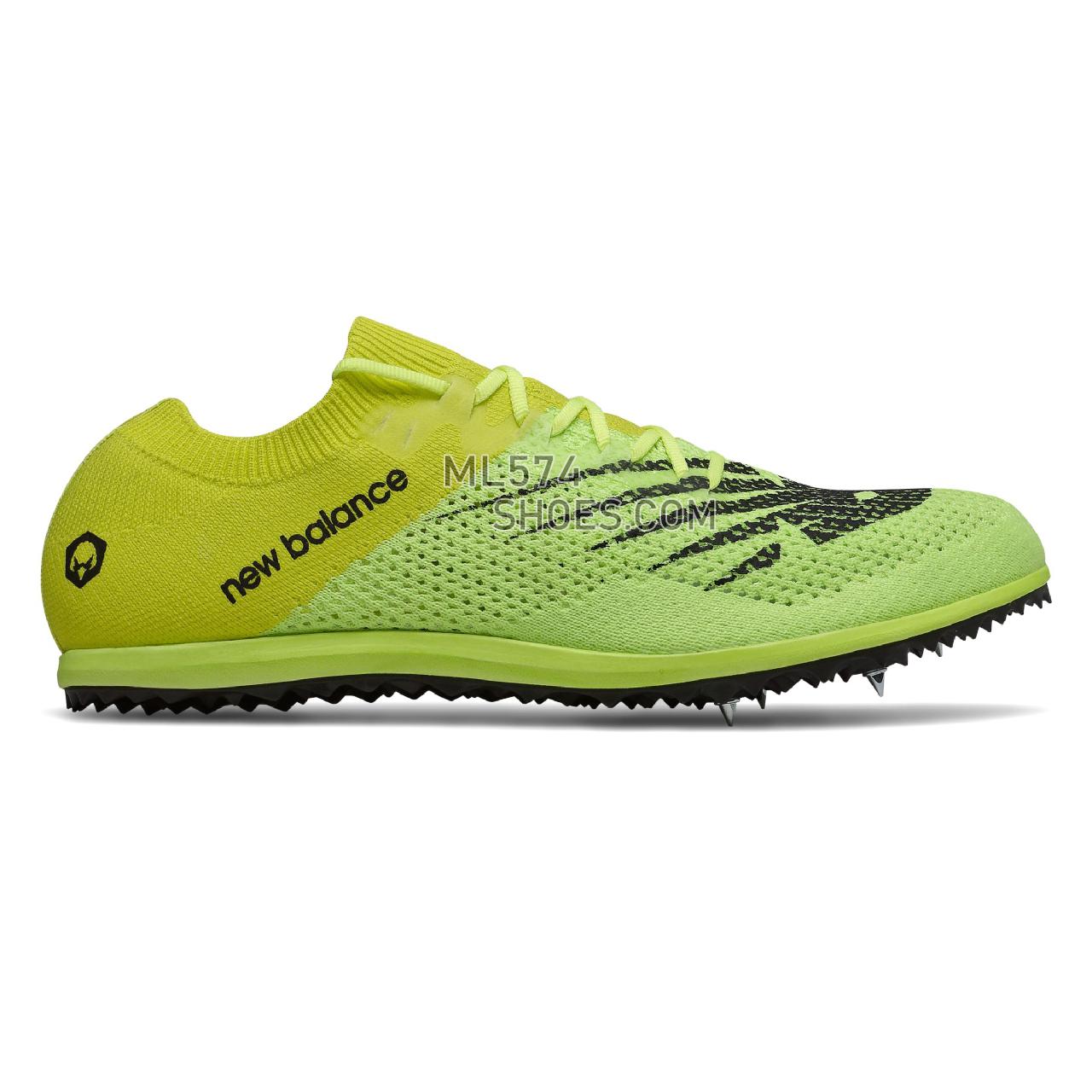 New Balance LD5K v7 - Men's Race Running - Bleached Lime Glo with Sulphur Yellow and Black - MLD5KYB7