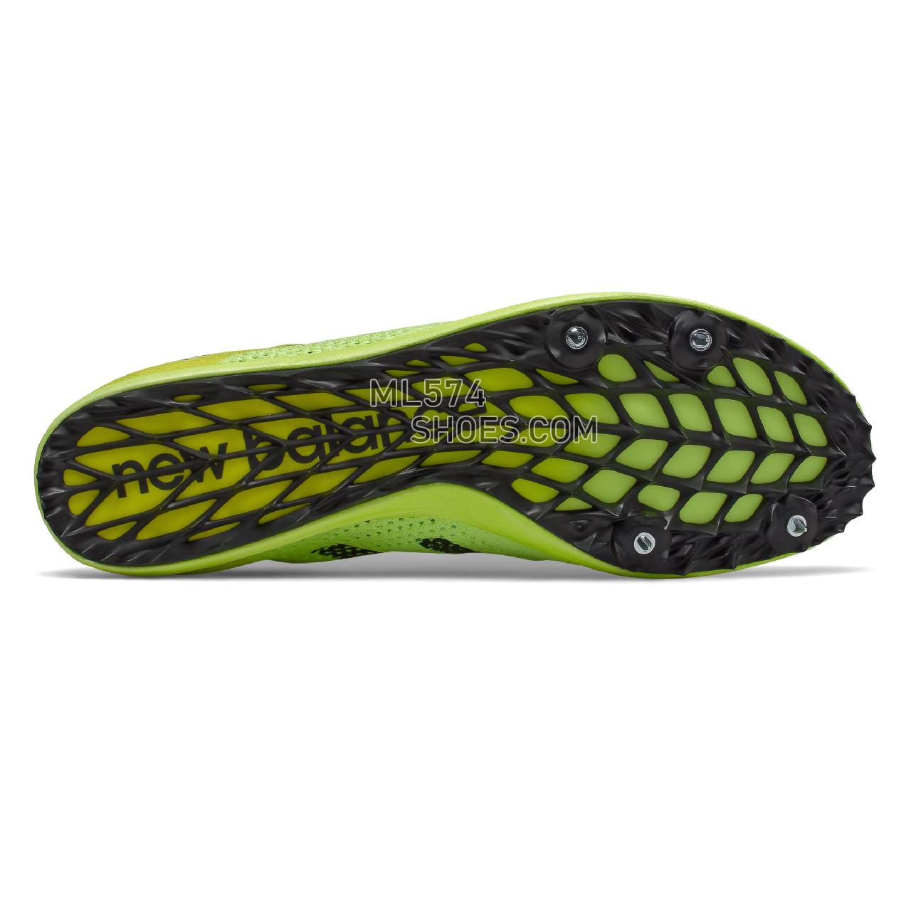 New Balance LD5K v7 - Men's Race Running - Bleached Lime Glo with Sulphur Yellow and Black - MLD5KYB7