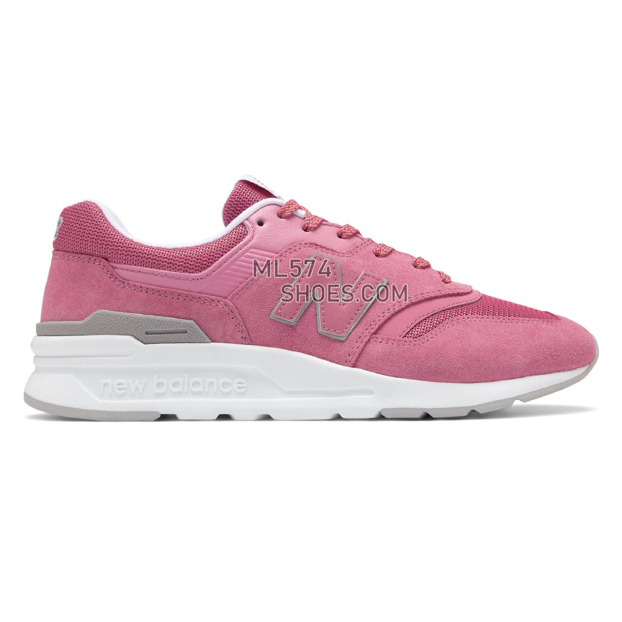 New Balance 997H - Men's Classic Sneakers - Mineral Rose with Light Cyclone - CM997HMA