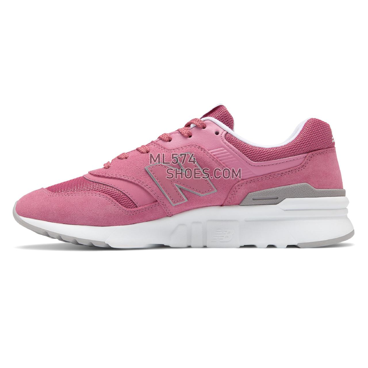 New Balance 997H - Men's Classic Sneakers - Mineral Rose with Light Cyclone - CM997HMA