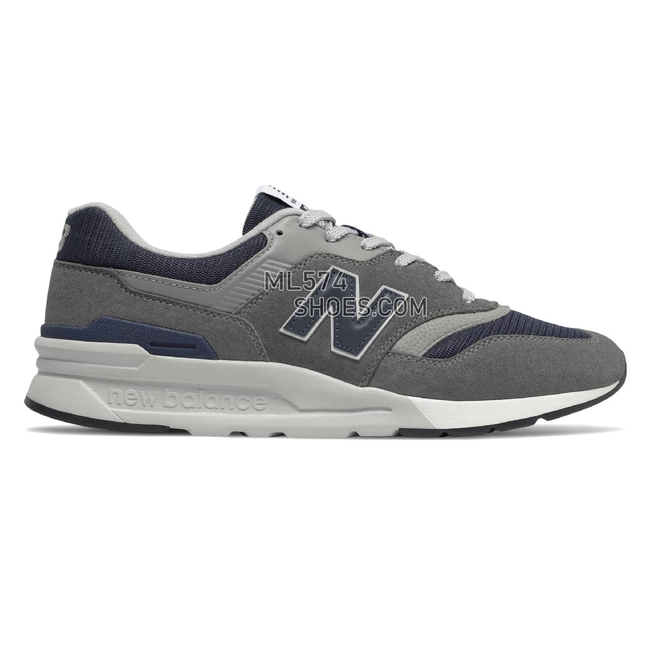 New Balance 997H - Men's Classic Sneakers - Castlerock with Natural Indigo - CM997HAX