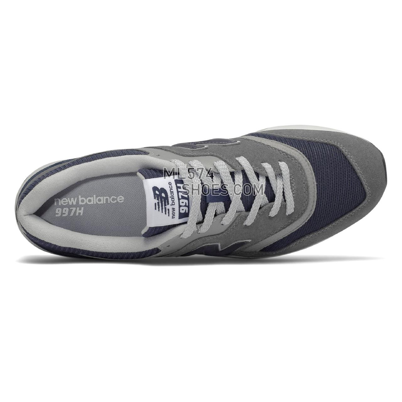 New Balance 997H - Men's Classic Sneakers - Castlerock with Natural Indigo - CM997HAX