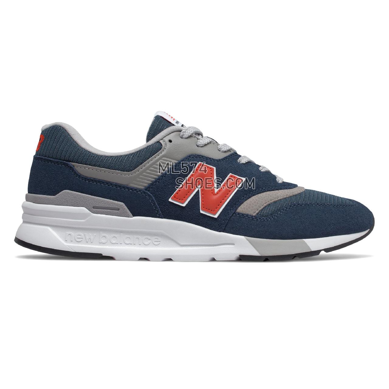 New Balance 997H - Men's Classic Sneakers - Natural Indigo with Neo Flame - CM997HAY