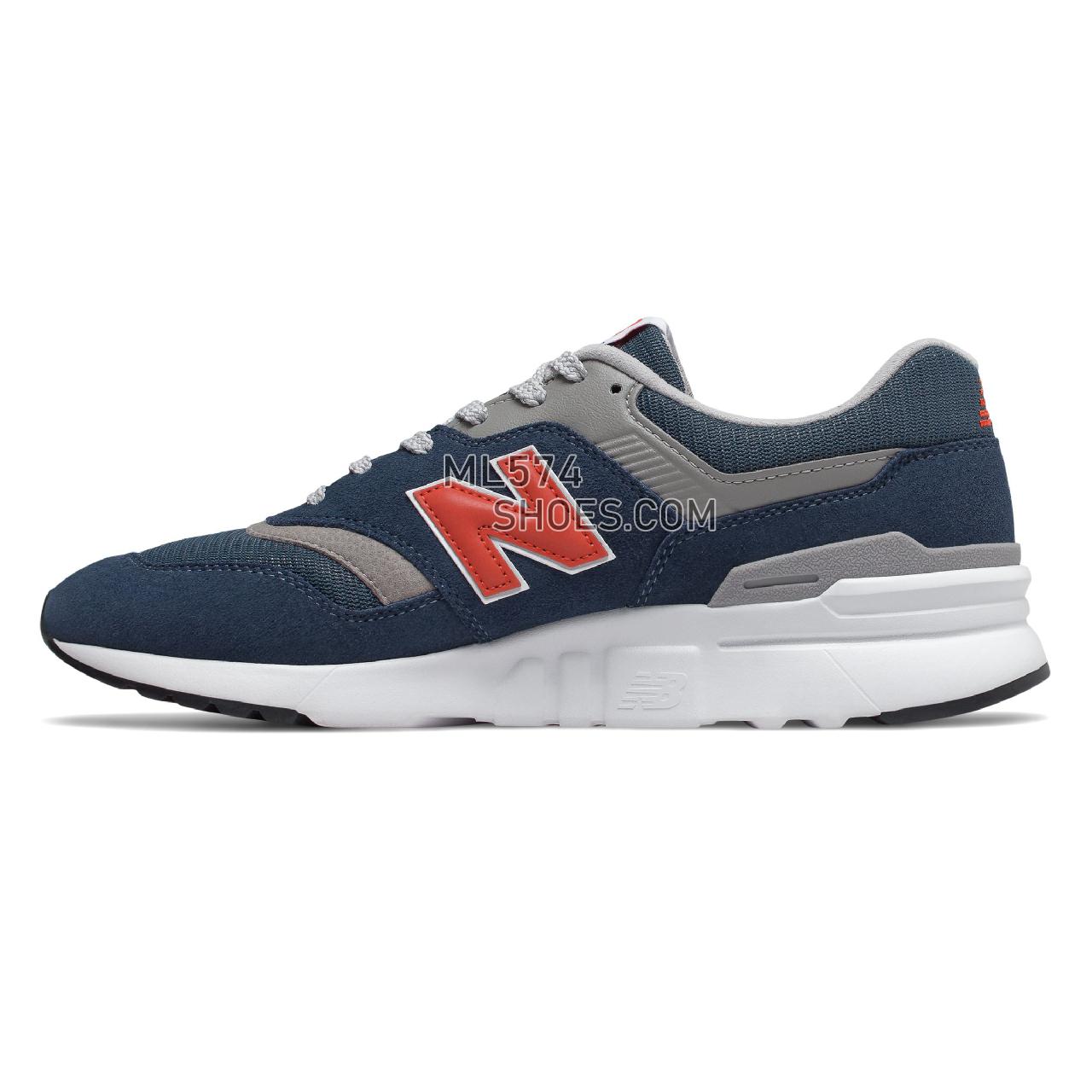 New Balance 997H - Men's Classic Sneakers - Natural Indigo with Neo Flame - CM997HAY