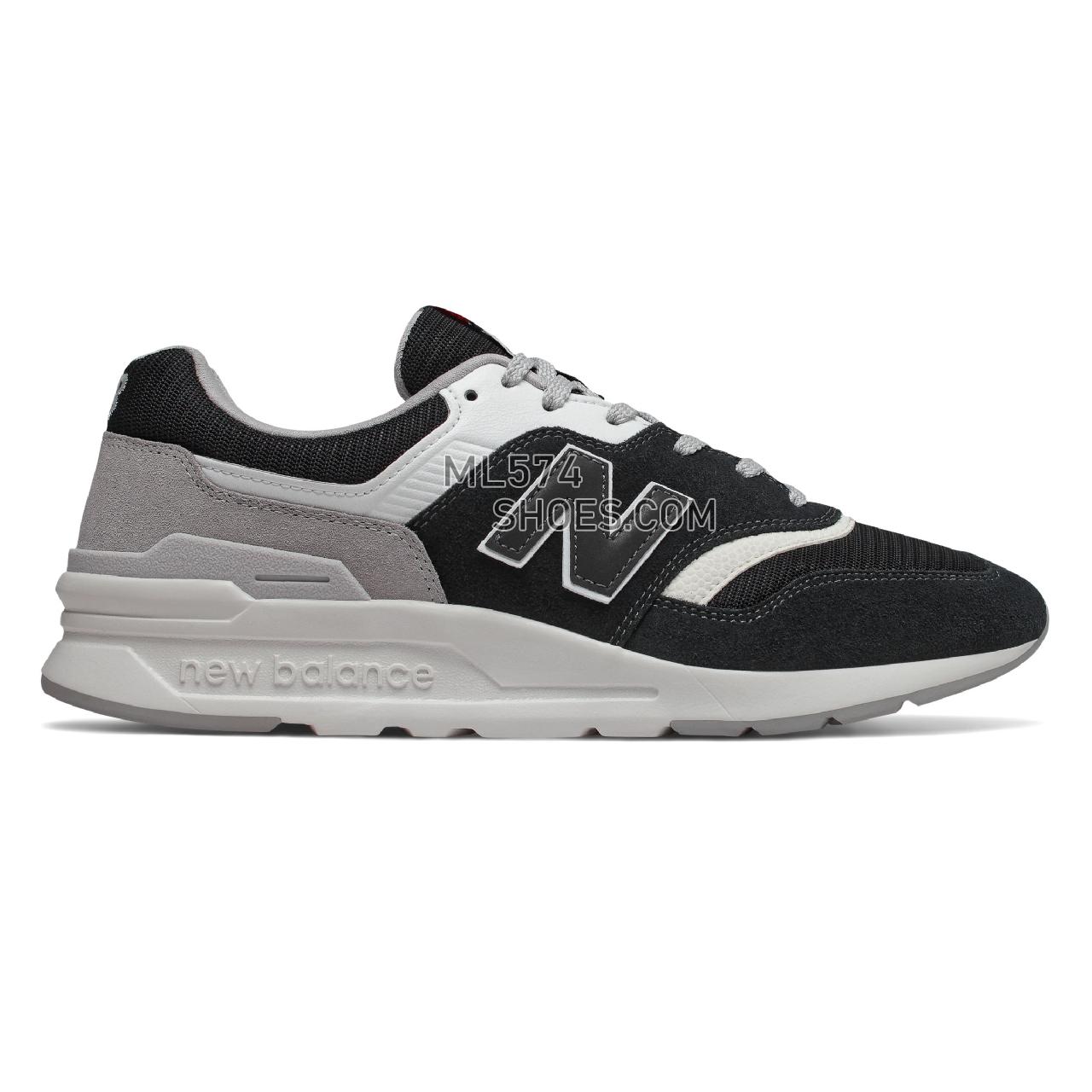 New Balance 997H - Men's Classic Sneakers - Black with Rain Cloud - CM997HDR