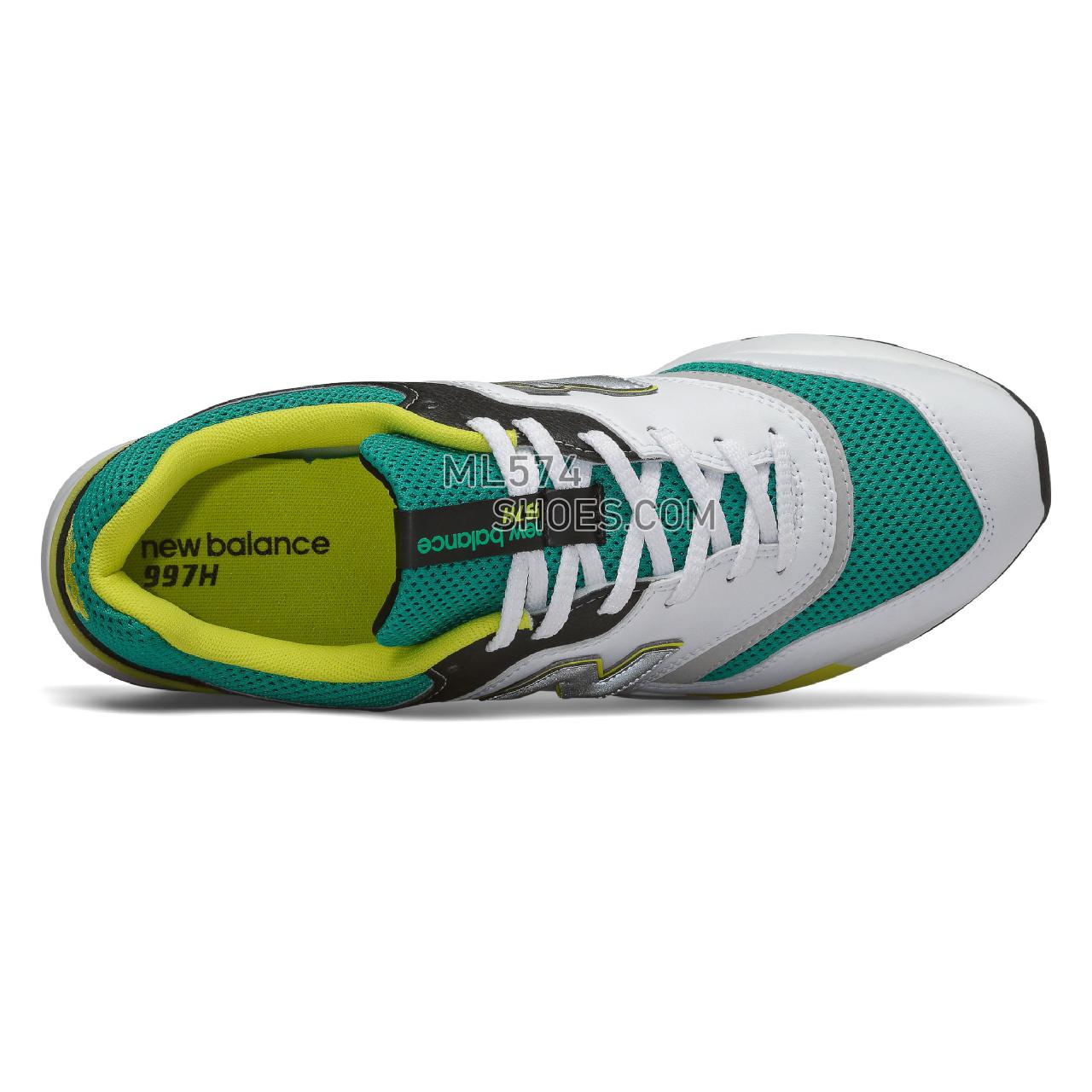New Balance 997H - Men's Classic Sneakers - Verdite with White - CM997HZL