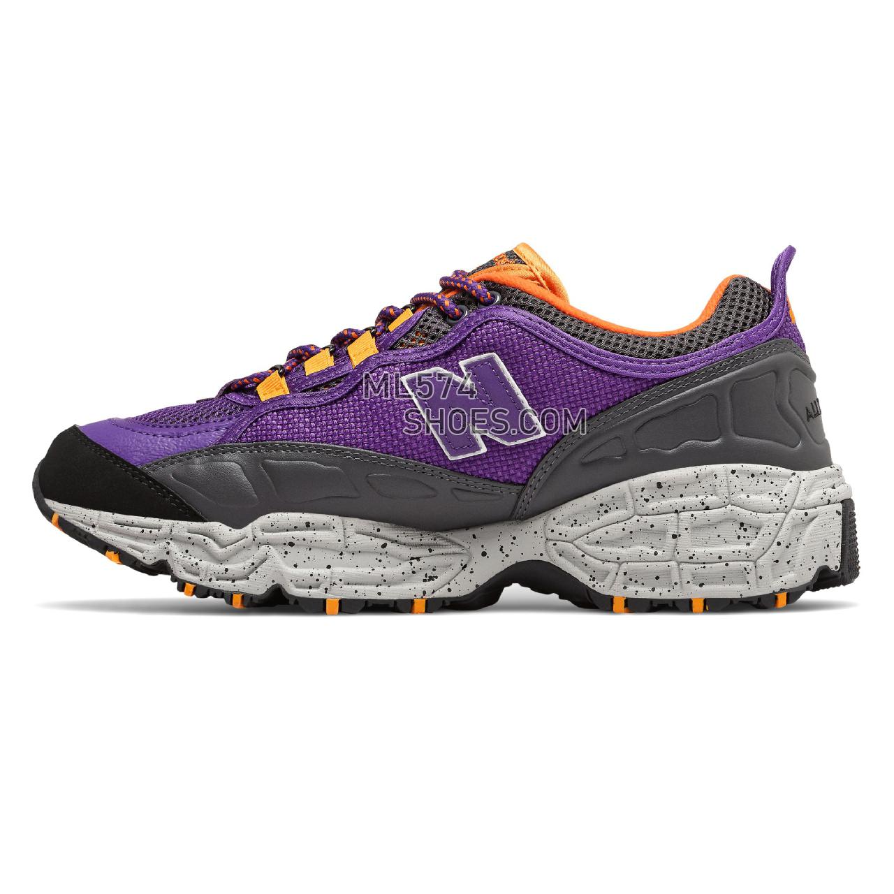 New Balance 801 - Men's Classic Sneakers - Prism Purple with Black and Orange - ML801NEA