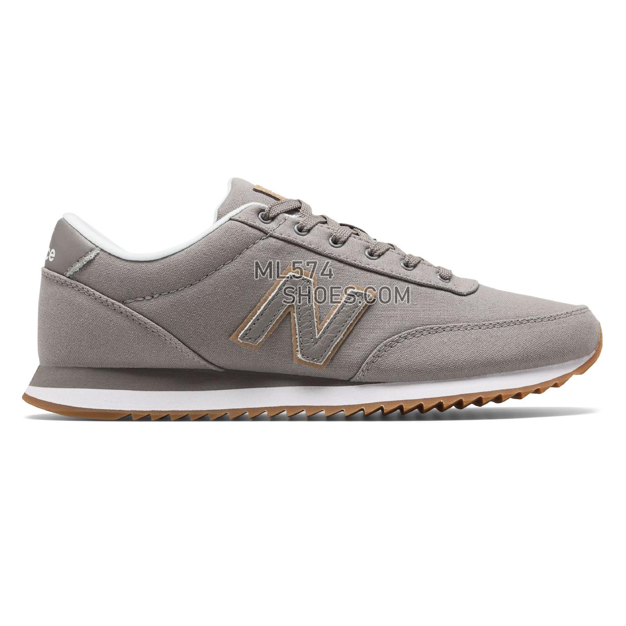 New Balance 501 - Men's Classic Sneakers - Grey with White - MZ501JAC