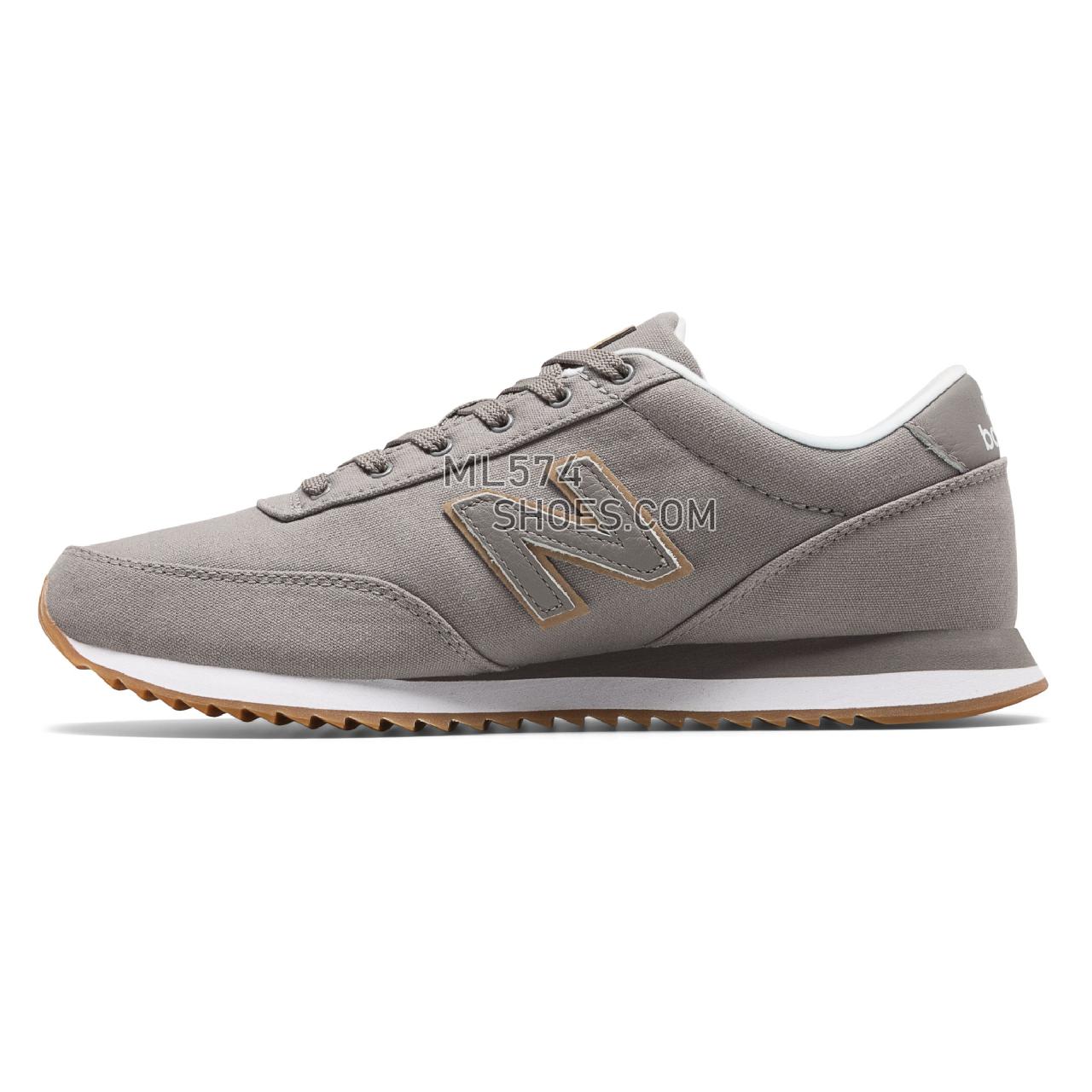 New Balance 501 - Men's Classic Sneakers - Grey with White - MZ501JAC