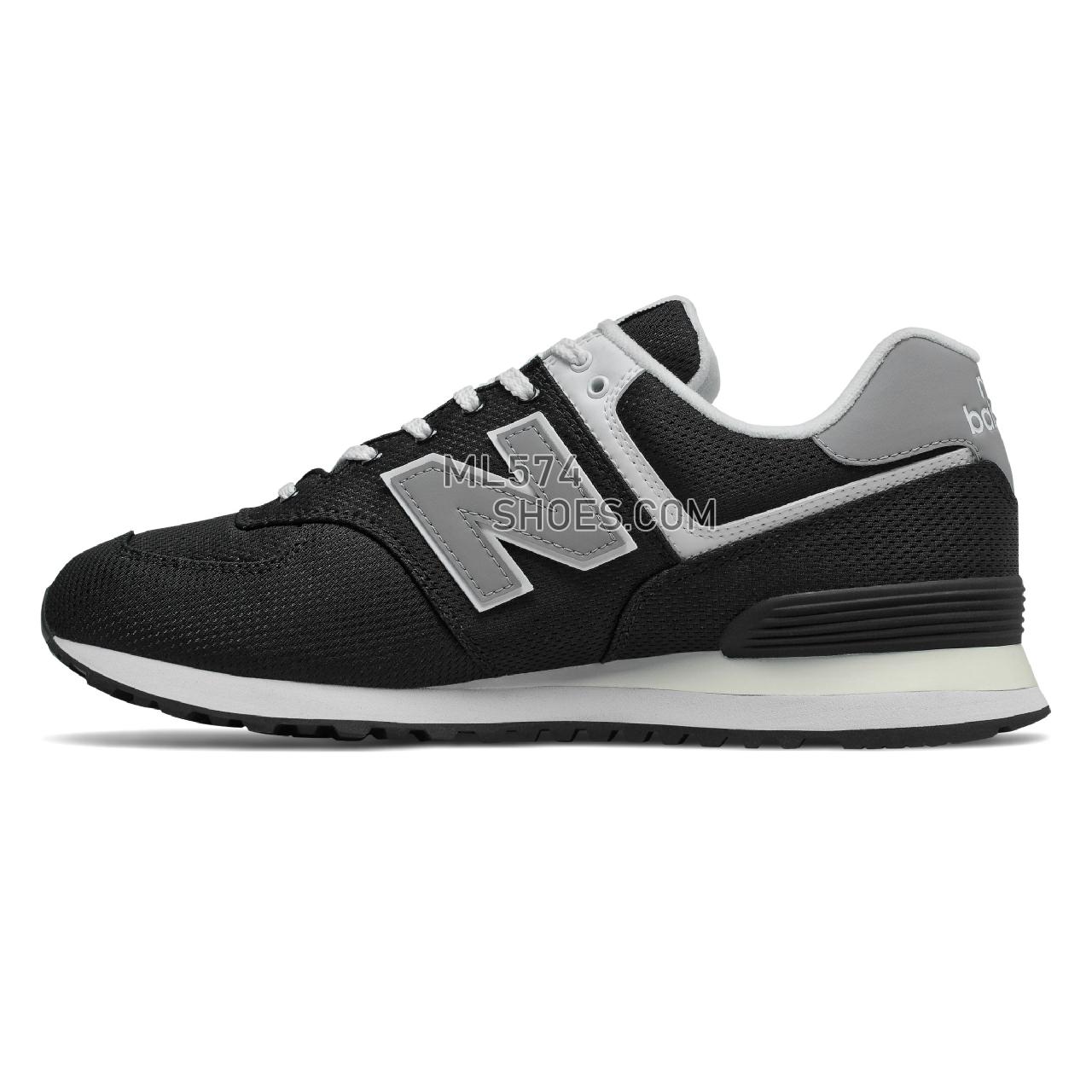 New Balance 574 - Men's Classic Sneakers - Black with Grey - ML574SCI