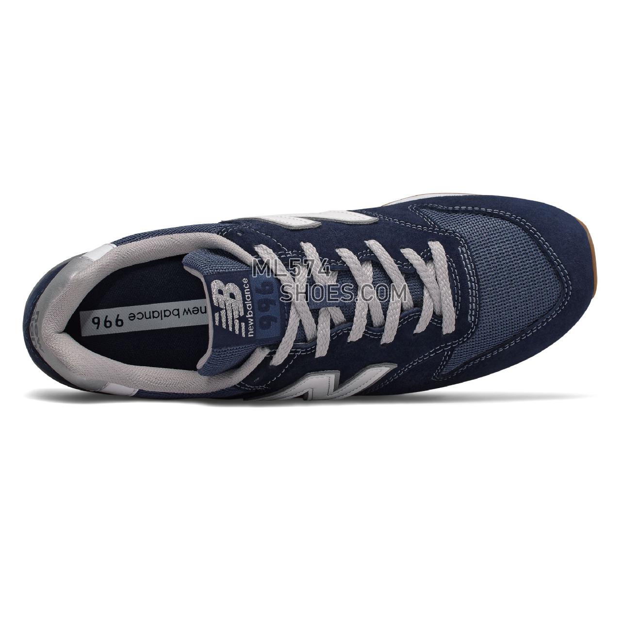 New Balance 996 - Men's Classic Sneakers - Natural Indigo with Munsell White - CM996SMN