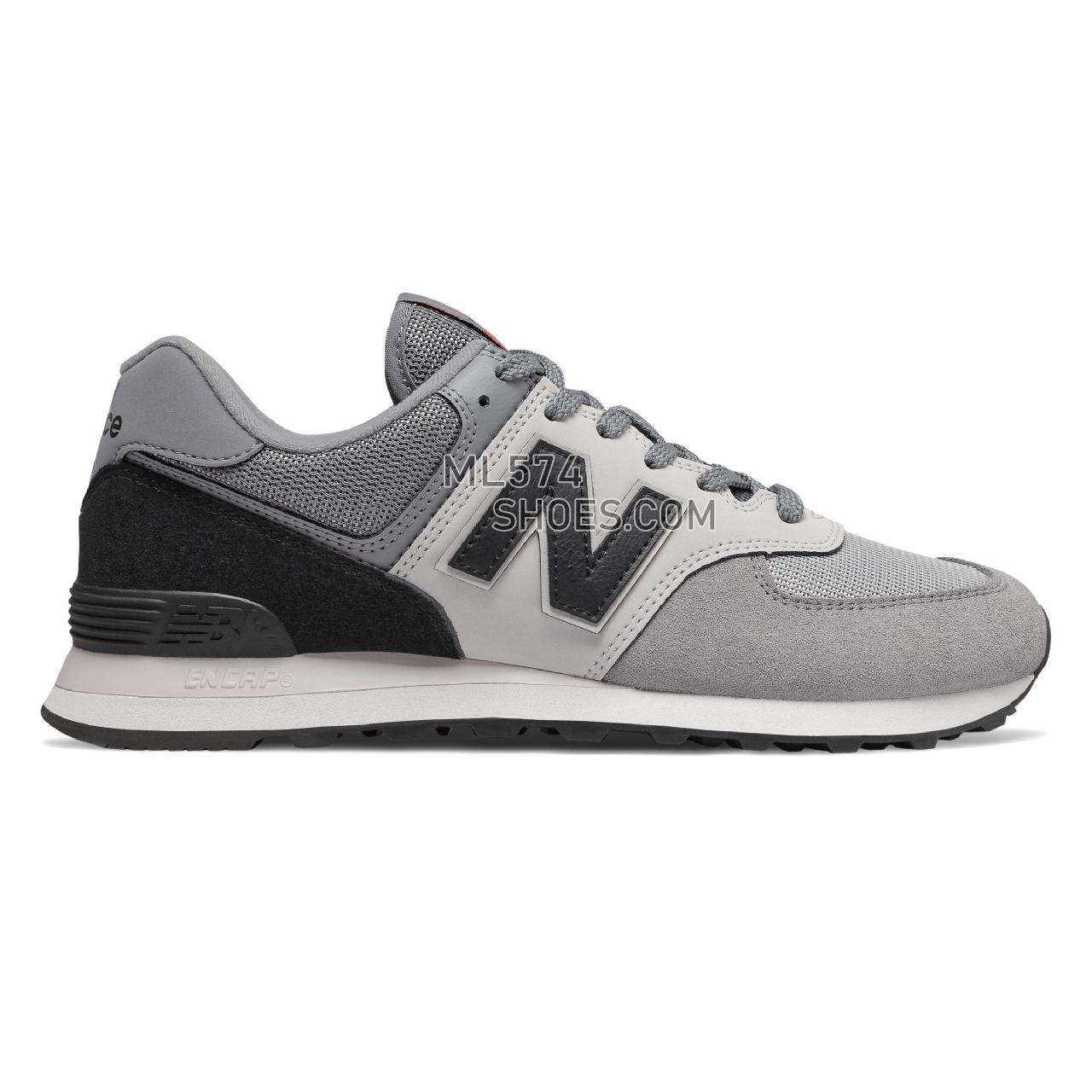 New Balance 574 - Men's Classic Sneakers - Marblehead with Black - ML574JHV