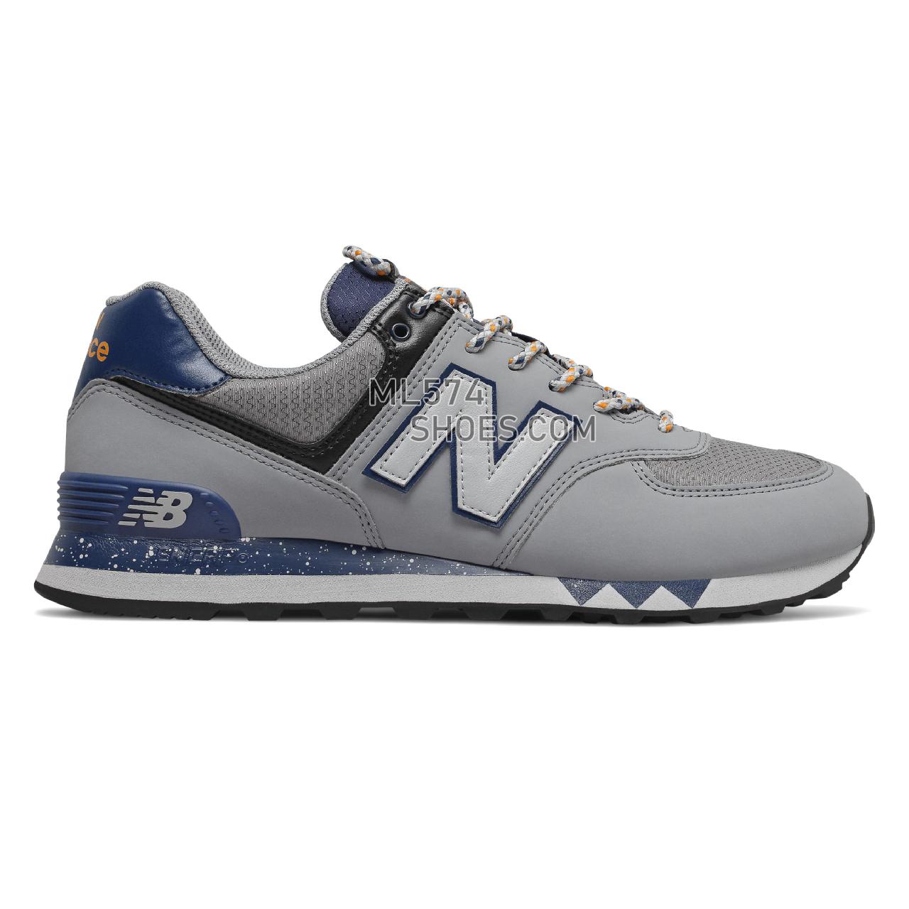 New Balance 574 - Men's Classic Sneakers - Steel with Moroccan Tile - ML574NFJ
